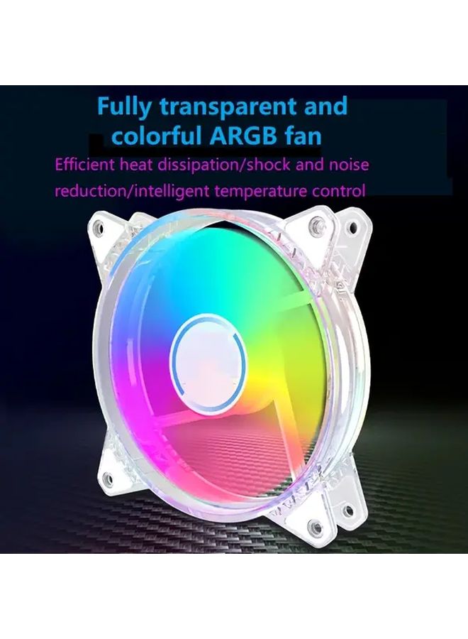 Transparent Frame ARGB PC Case Fan 4.72 Inch Silent Strong Wind Motherboard Sync - Image 4